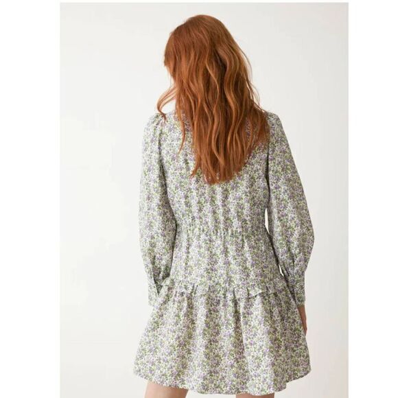 & Other Stories voluminous floral printed midi dress US 6 - Picture 9 of 9